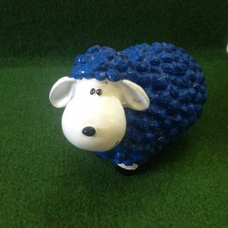 tuinbeeld schaap blauw tuindecoratie